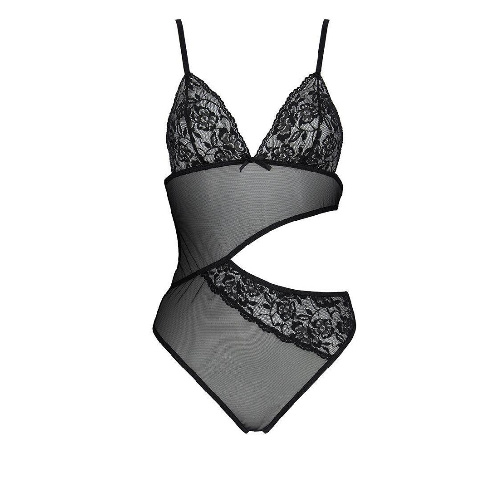 Боді з ажурним ліфом Passion CHRISTA BODY XXL/XXXL, black Sex Aura Київ - фото 3