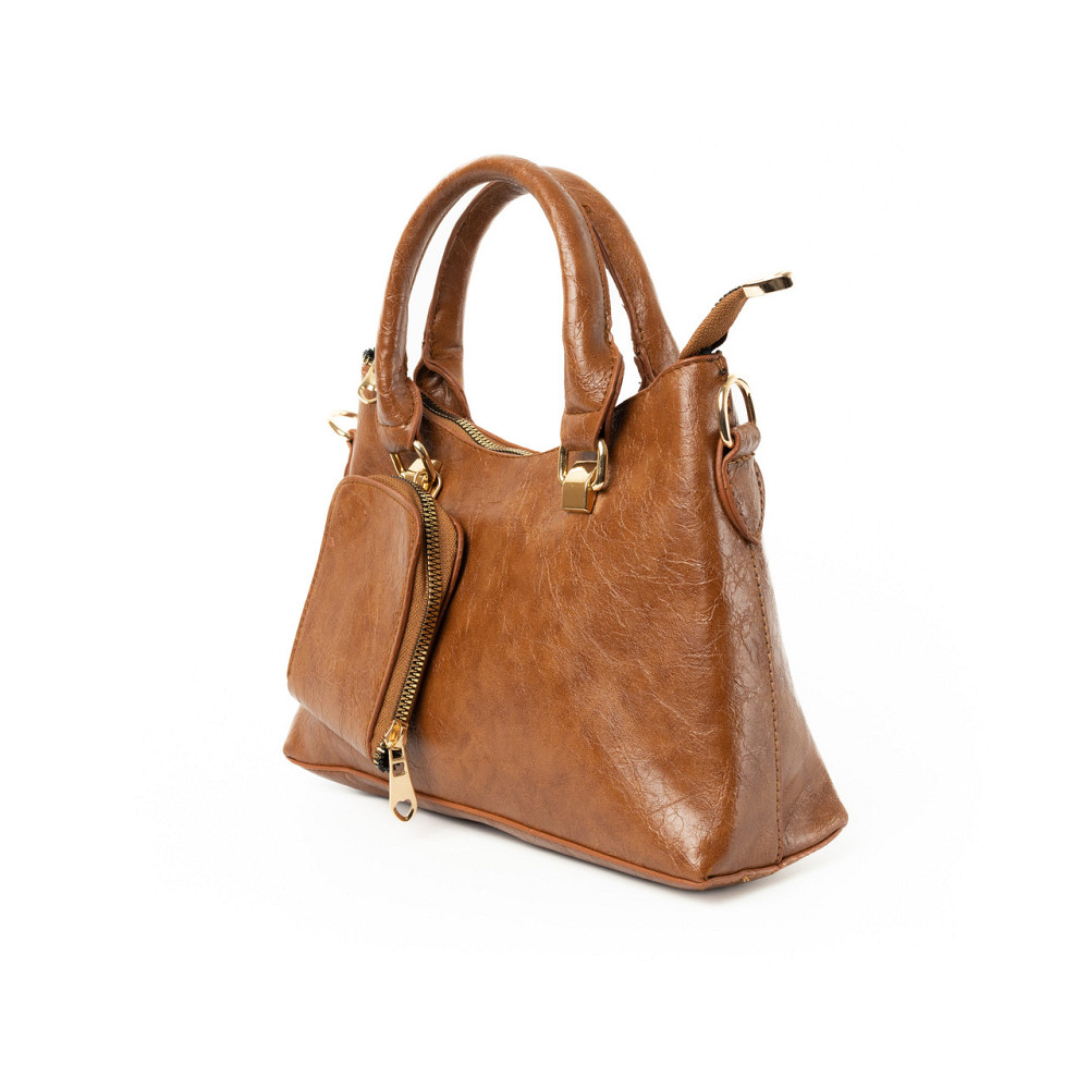 Сумка женская стильная вместительная на молнии из качественной экокожи с ручкой и плечевым ремешком, Каменец-Подольский - изображение 2