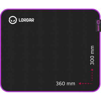 Коврик для мышки Lorgar Main 313 Black/Purple (LRG-GMP313) Винница