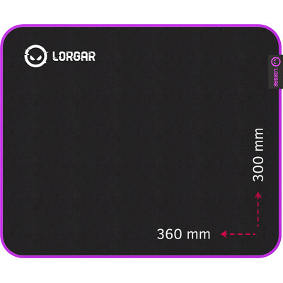 Коврик для мышки Lorgar Main 313 Black/Purple (LRG-GMP313) Винница - изображение 1