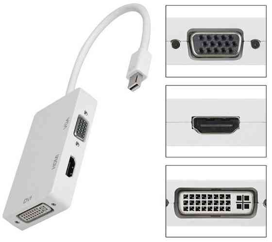 Перехідник mini DisplayPort M --> HDMI/VGA/DVI (24+5), FHD 1080p Вінниця