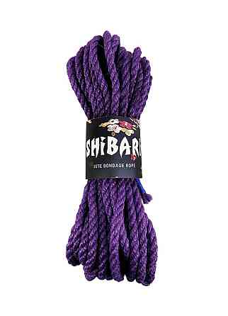 Джутовая веревка для Шибари Feral Feelings Shibari Rope, 8 м сиреневая Sex Aura Киев