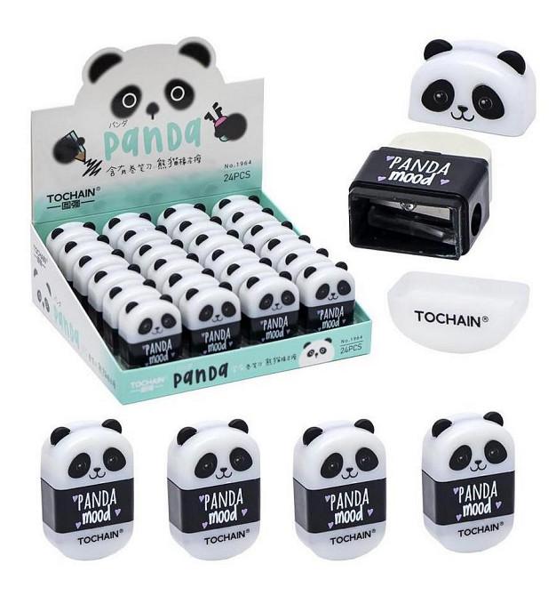 Гумка кольорова "Панда" COLOR-IT 1964SP з точилкою Вінниця - фото 1