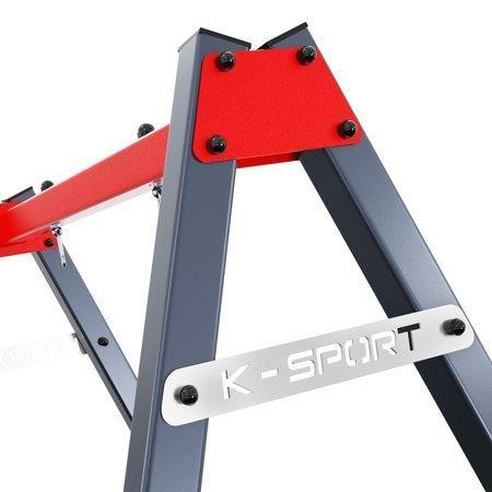 Каркас для качели K-SPORT КSОZ016, 164 х 140 х 206 см - красно-серый Киев - изображение 3