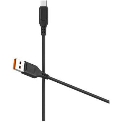 Дата кабель USB 2.0 AM to Micro 5P 1.0m 2.4A silicone black Denmen (DM-D01V-BK) Вінниця - фото 1