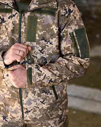 Демисезонный тактический костюм софтшел DEMENTIOZ пиксель  ВТ6841 Одесса