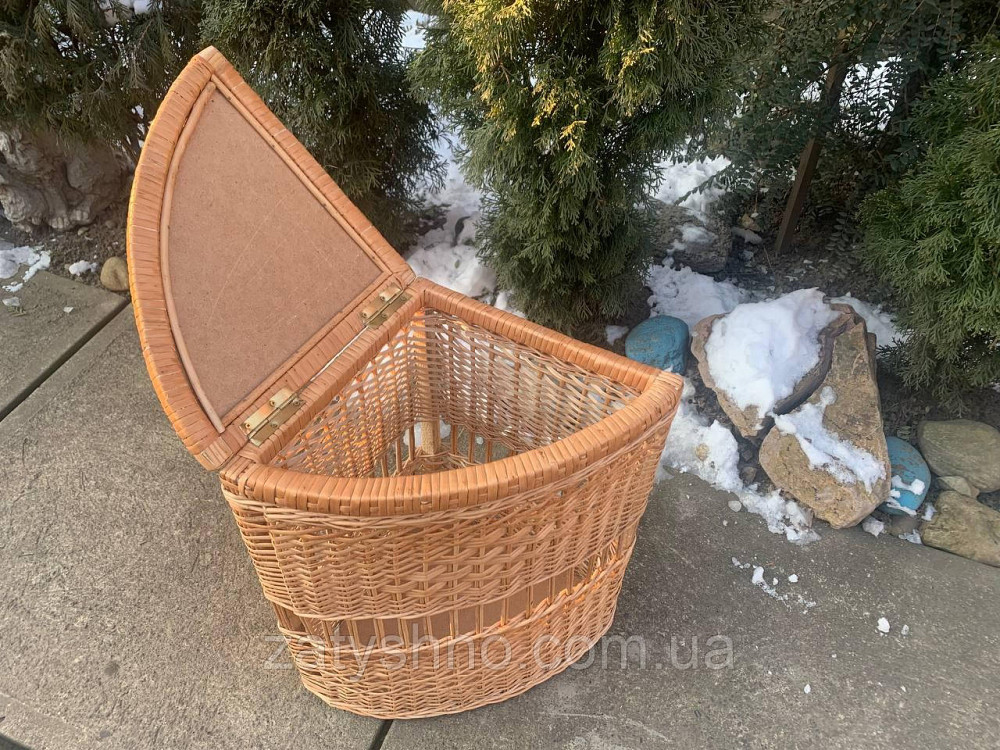 Кошик для білизни кутовий з візерунком Київ - фото 3