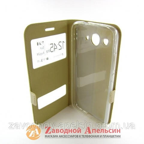 Чохол книжка Huawei Y3 2017 CRO-U00 Smart Case gold Одеса - фото 3