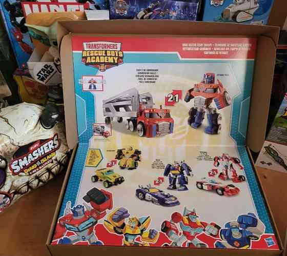 Набір Трансформерів 5 штук Оптимус, Бамблбі, Чейз, Хітвейв Rescue Bots Київ