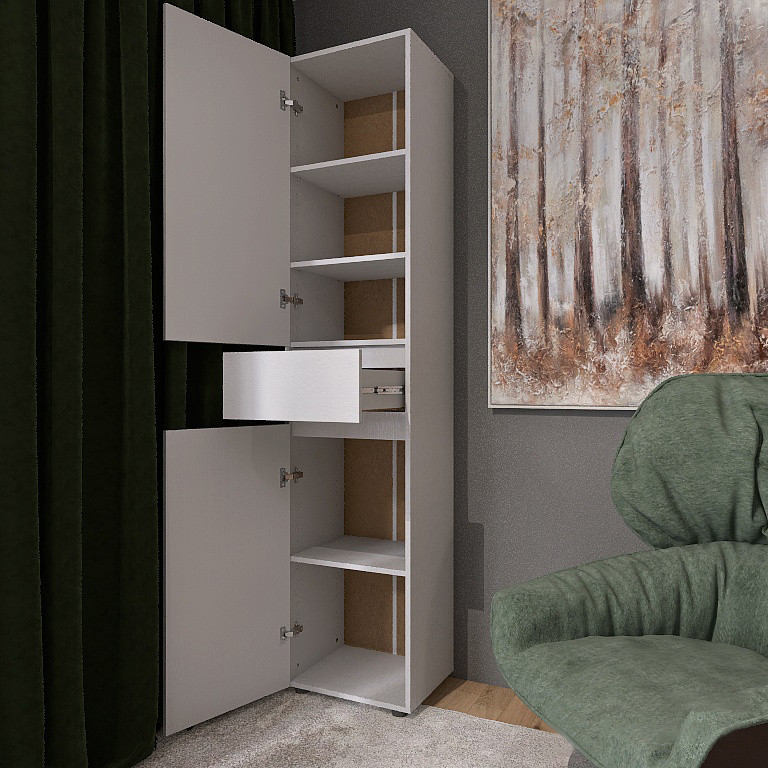 Пенал с выдвижным ящиком Эверест Лайт ПЛ-1 Нимфея Альба (DTM-4664) Львов - изображение 7