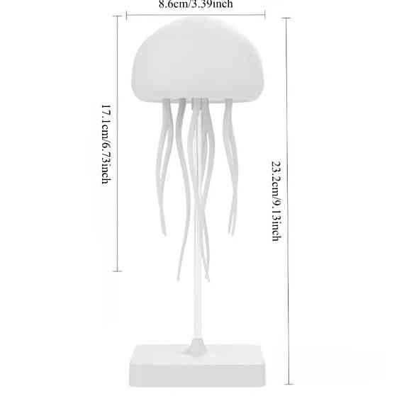 Лампа Медуза світлодіодна декоративна 86 на 232 мм різнобарвний Київ