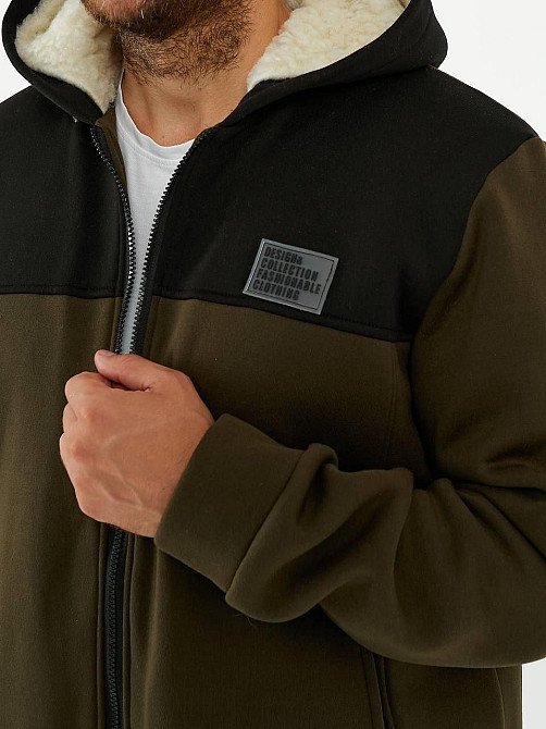 Чоловічий теплий костюм на флісі з хутром Коричнево-чорний 56/58 Харків - фото 3