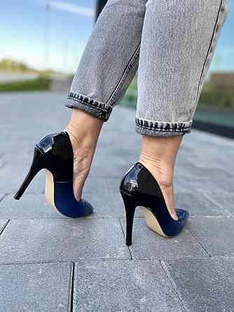 Vices Туфлі жіночі VICES сині еко-лак каблук 11 см 36-37 р. (4010-11) Коломыя