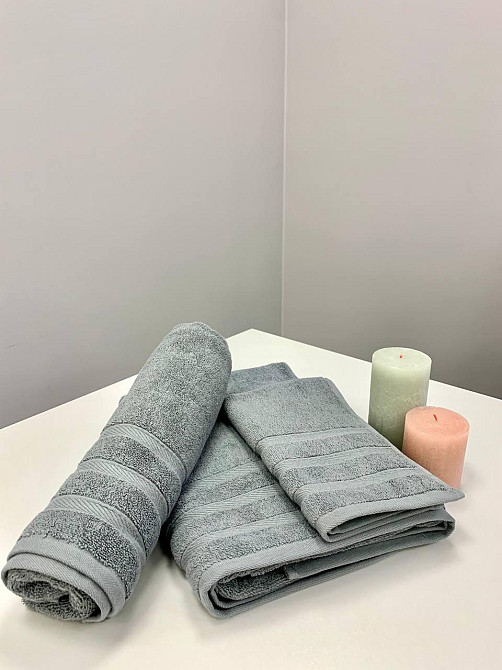 Рушник махровий Ideal Textile Косичка однотонний щільність 500 г/м2 100х150 см (56860742) Сірий Чернівці - фото 6