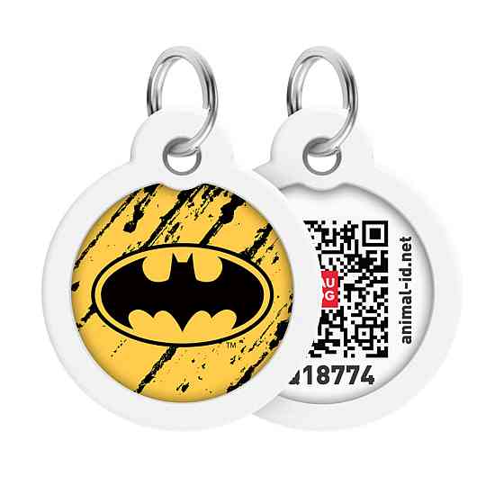 Адресник для собак и кошек металлический WAUDOG Smart ID с QR паспортом, рисунок 