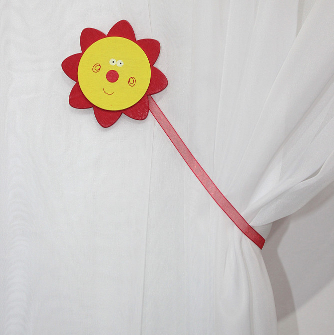 Магніти для штор і гардин (187м) Сонечко набір 2 шт Жовтий з червоним (81-098) Київ - фото 4