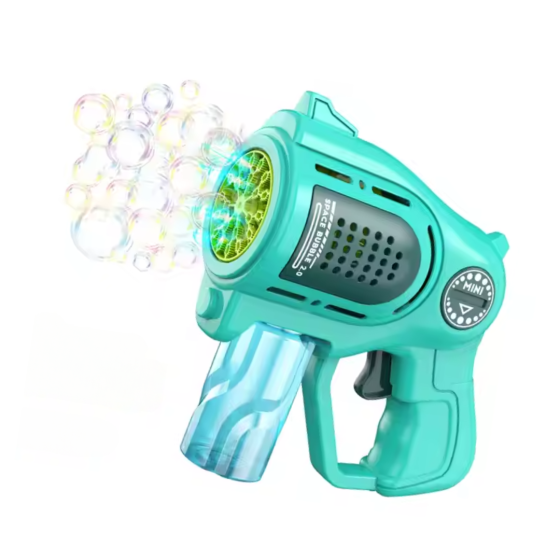 Мыльные пузыри для детей, пистолет для мыльных пузырей с подсветкой, игрушечный генератор пузырей, зеленый Каменец-Подольский