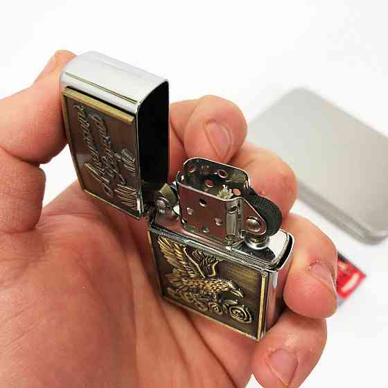 Оригинальная бензиновая зажигалка N9, Стильная зажигалка в подарок, Зажигалки бензиновые HA-27 Львов