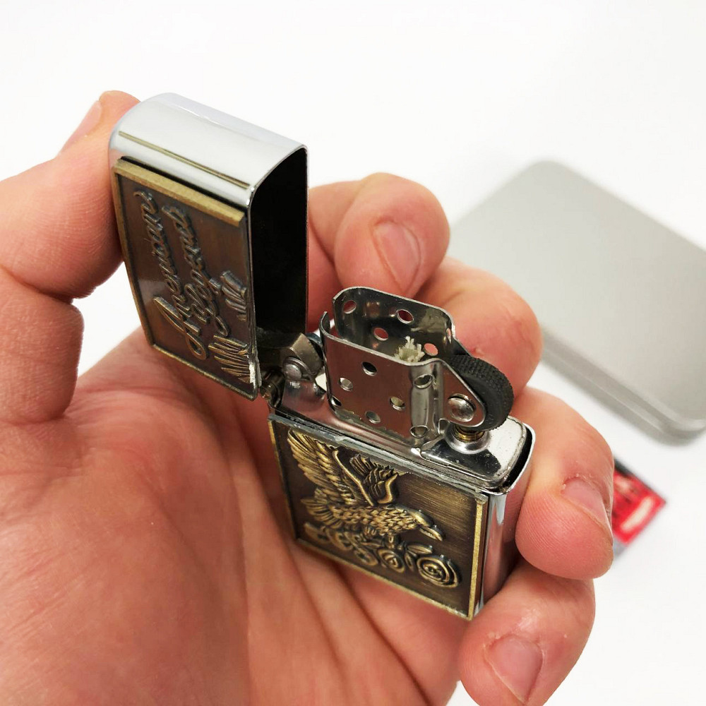 Оригинальная бензиновая зажигалка N9, Стильная зажигалка в подарок, Зажигалки бензиновые HA-27 Львов - изображение 6