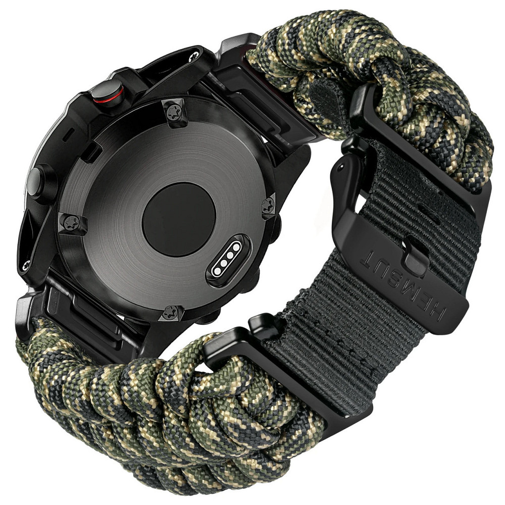 Ремешок для часов Hemsut HGA145 Rugged Paracord Garmin Army Green 22 mm SBR Киев - изображение 1