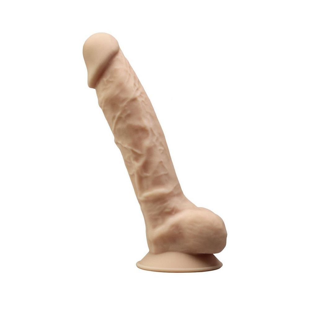 Фалоімітатор з вібрацією SilexD Vetus Vibro Flesh (MODEL 1 size 8in) + LRS, двошаровий, діам. 4,2 см Sex Aura Київ - фото 3