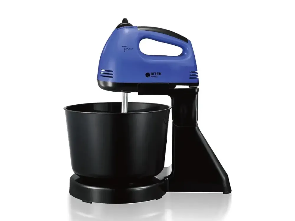 Міксер стаціонарний 250 Вт металева чаша BITEK BT-6637B багатофункціональний комбайн міксер PT Одеса - фото 2