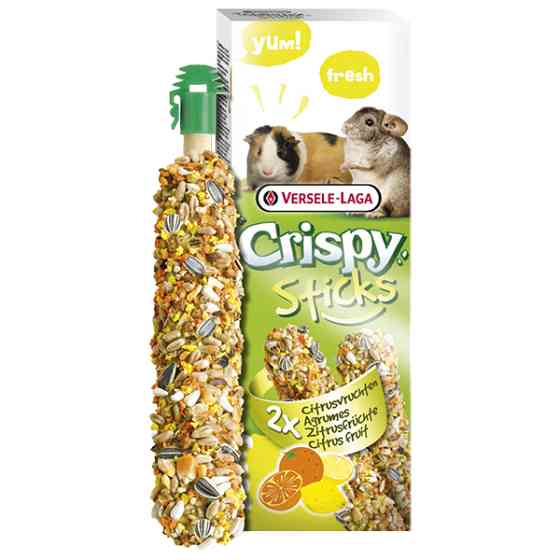 Versele-Laga Crispy Sticks Citrus Fruit ВЕРСЕЛЕ-ЛАГА КРИСПИ ЦИТРУСОВЫЕ ФРУКТЫ лакомство для морских свинок, шиншилл Киев