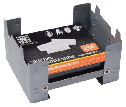 Туристичний Пальник твердопаливний + паливо 20 шт х 4 грам Esbit "Pocket stove" (002 090 00) Сталь Нововолинськ - фото 6