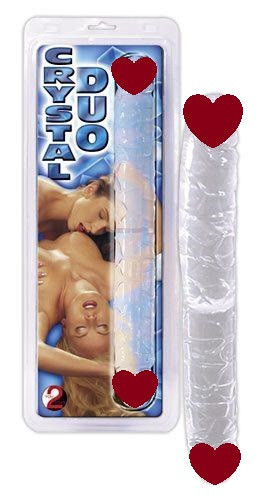 Двухсторонний фаллоимитатор Crystal Duo Double-Dong Sex Aura Киев - изображение 1