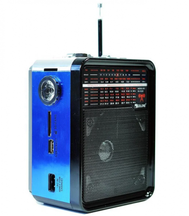 Радиоприемник колонка Golon RX-9100 с фонариком Синий Винница