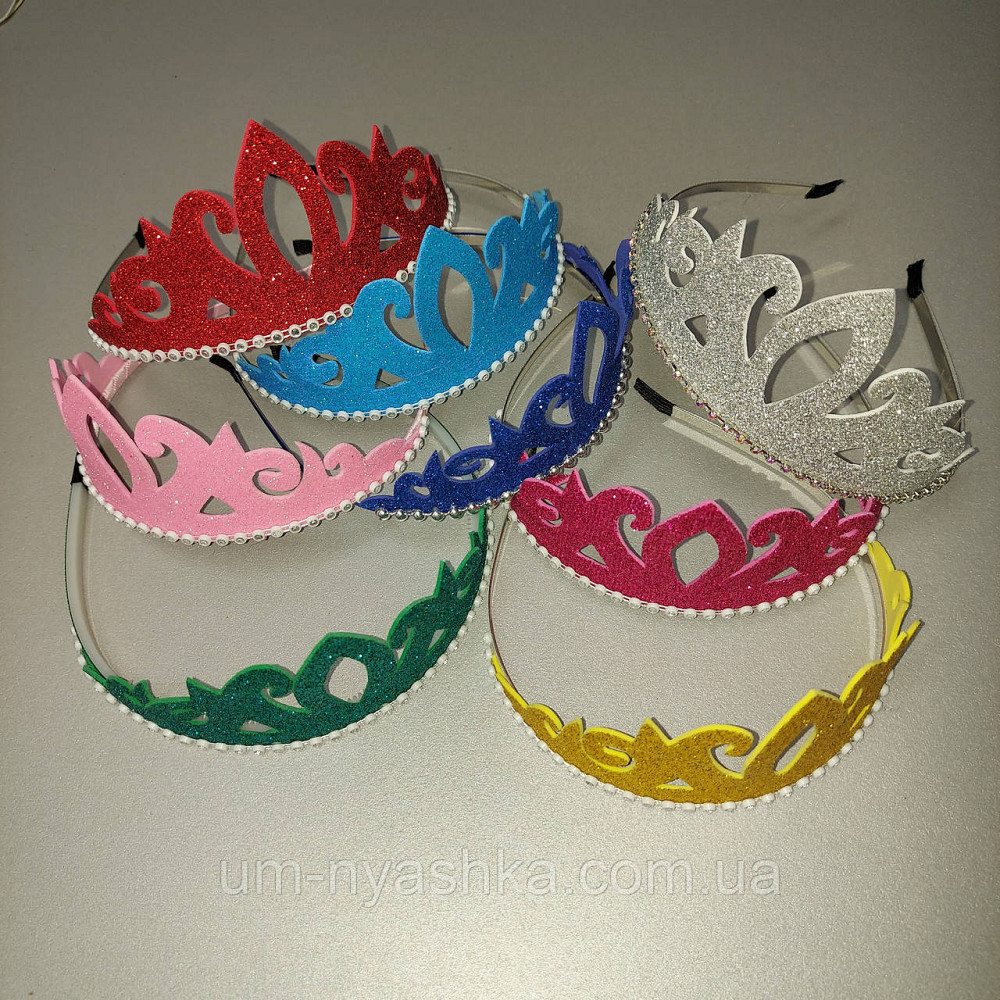 Диадема на обруче Корона с глиттером Кривой Рог - изображение 9