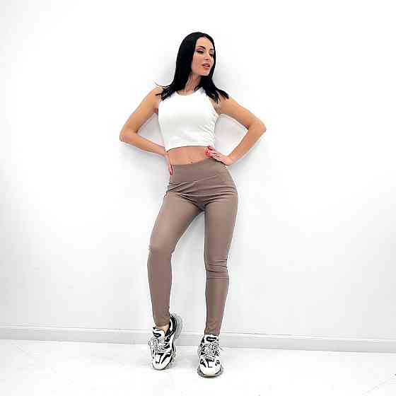 Женские лосины из экокожи Magic тонкие 50, Мокко Киев