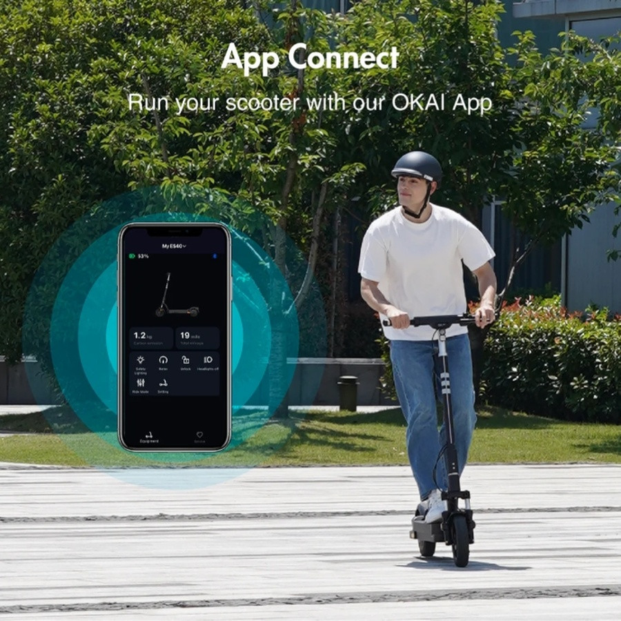 Електросамокат OKAI ES40, 70 км, 38 км/год, синій Київ - фото 1