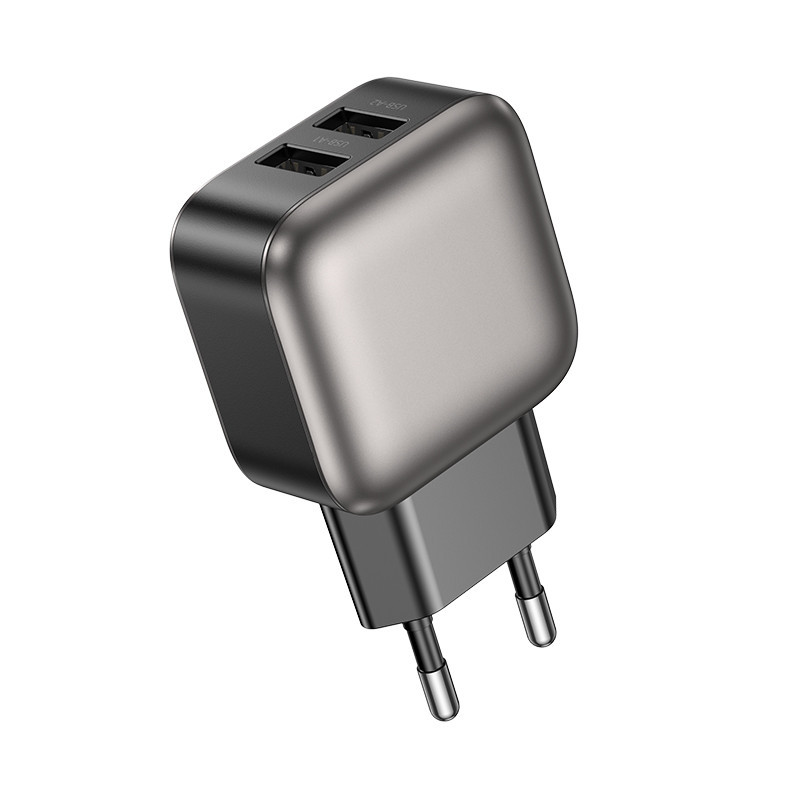 Сетевое зарядное устройство BOROFONE BAS51A Absolute dual-port charger Black Одесса - изображение 5