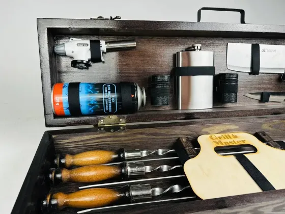 Набори шампурів, Набір шампурів у кейсі "Кемпінг Міні" Шампури, вертіла Тернопіль