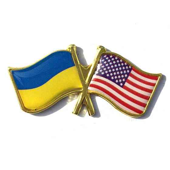 Україна США значок прапор Київ