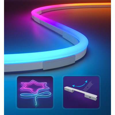 Світлодіодна стрічка Govee H61D3 Neon Rope Light 2, 3.0m, RGBIC, WI-FI/Bluetooth, white (H61D3301) Вінниця - фото 6