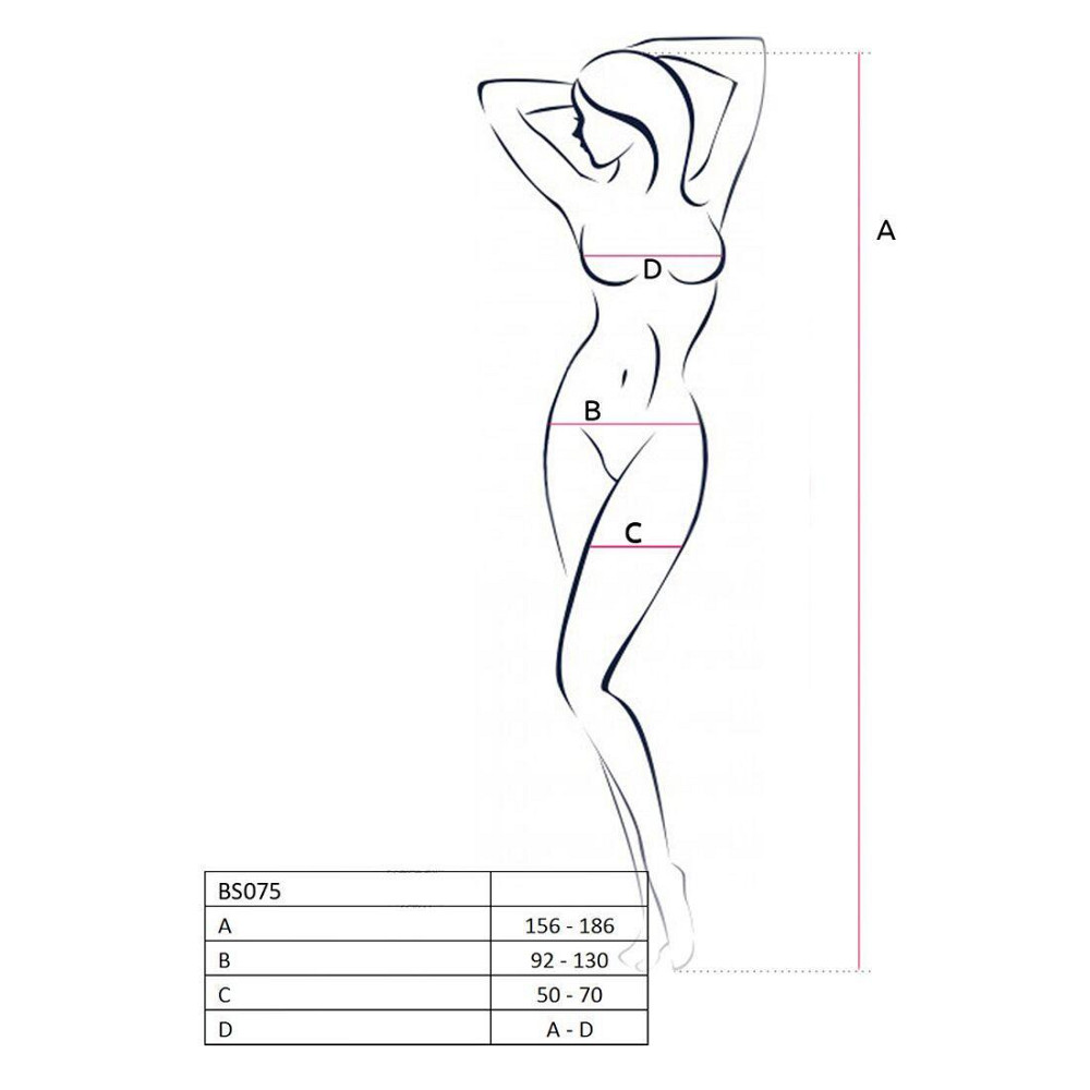 Відвертий бодістокінг з глибоким декольте Passion BS075 red Sex Aura Київ - фото 4