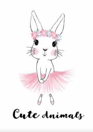 Постер у рамці Зайчик 30х40 см Вінниця