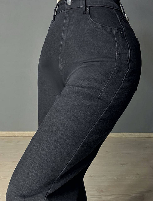 Джинси жіночі Its Basic 2507-1 палаццо стрейчеві з виточками чорні, чорний, 40, 40, 79 см, 108 см Київ - фото 13