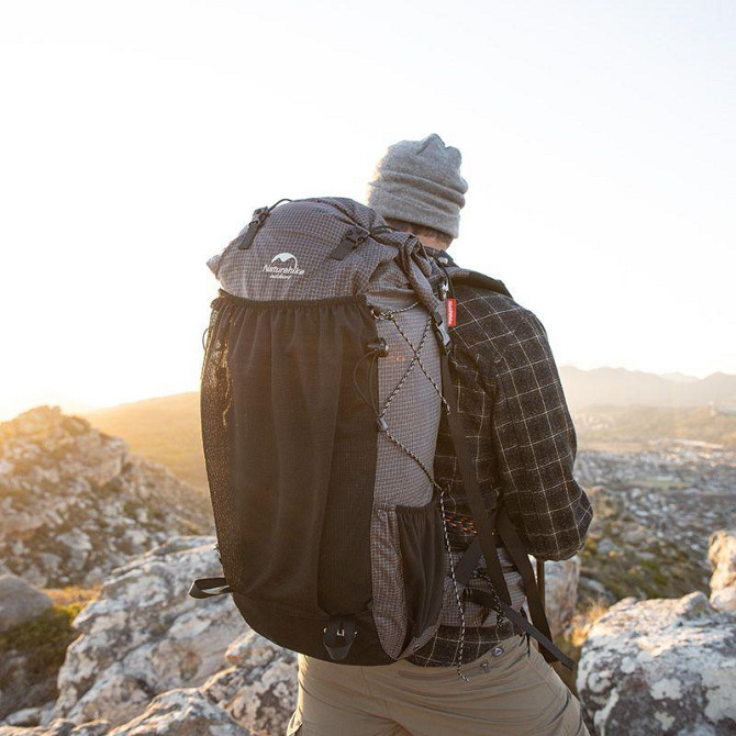 Рюкзак туристичний Naturehike Rock NH19BP095, 60+5 л, графіт в клітинку Киев - изображение 8