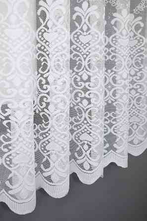 Тюль жакард VR-Textil № 1322т Арка на кухню колір білий 200х150 см (53-0250) Київ