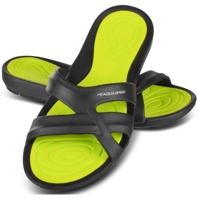 Шлепанцы Aqua Speed Panama 513-38 чорний, зелений 38 (5908217665966) Винница - изображение 1