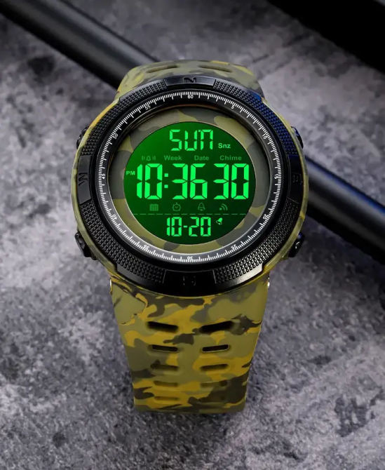 Спортивний наручний годинник Skmei 2070 (Камуфляж з чорним циферблатом) Вінниця - фото 4