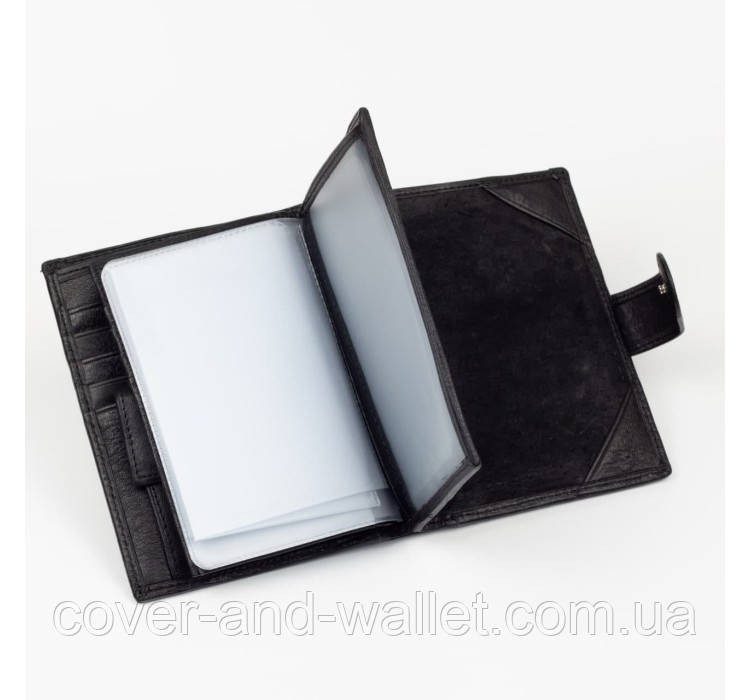 Чоловіче шкіряне портмоне з відділом для паспорта та документів Marco Coverna MC-2090-1 Київ - фото 6