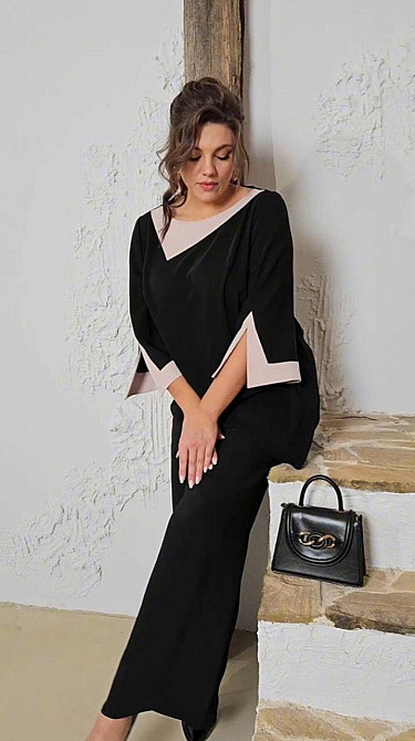 Женский повседневный классический костюм двойка крепдайвинг Одесса - изображение 3