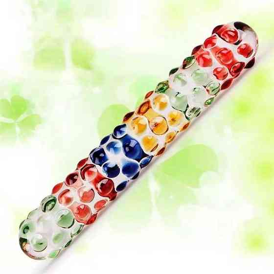 Скляний анально-вагінальний фалоімітатор Вінниця