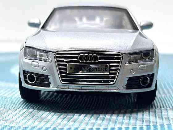 Машина металева Автопром Audi A7 Sportback світло звук відчиняються двері 1:32 Сіра (68319) Чернігів