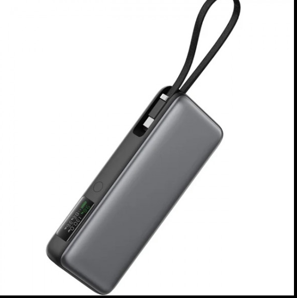 УМБ Acefast 20000mAh 130W PD,QC3.0 USB-A+USB-C In/Out,built-in cable M22 Gray Киев - изображение 1