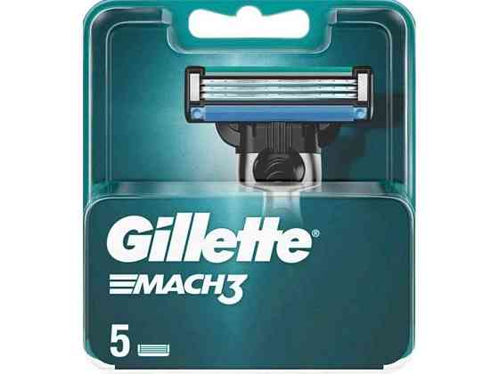 Змінні картриджі 5шт для гоління чоловічі Mach3 ТМ GILLETTE Київ
